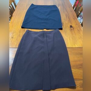 Giorgio Armani Brown and Navy Women's Pencil‎ Skirt Set Made In Italy